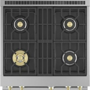 Monogram - 5.7 Cu. Ft. Freestanding Gas Convection Range with 4 Burners - Stainless Steel