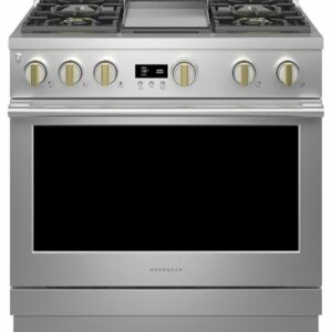 Monogram - 6.2 Cu. Ft. Freestanding Gas Convection Range with 4 Burners - Stainless Steel