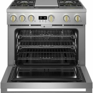 Monogram - 6.2 Cu. Ft. Freestanding Gas Convection Range with 4 Burners - Stainless Steel