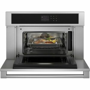 Monogram - Minimalist 30" Built-In Single Electric Convection Wall Oven with Steam Cooking - Stainless Steel