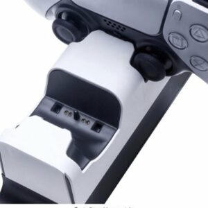 Insignia™ - Dual Controller Charging Station for PlayStation 5 - Black/White