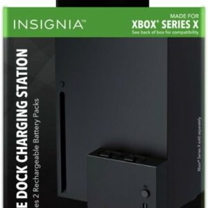 Insignia™ - Side Dock Dual Battery Charger for Xbox Series X - Black