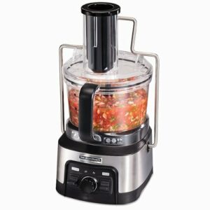 Hamilton Beach - Professional Spiralizing Stack & Snap 12-Cup Food Processor - Black