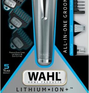 Wahl - Stainless Steel LI Trimmer - 09898 - Silver - Stainless Steel