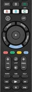 Insignia™ - Replacement Remote for Sony TVs - Black