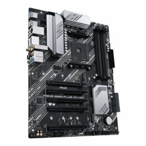 ASUS - PRIME B550 Plus (AM4 Socket) USB 3.2 AMD Motherboard - Black - Black