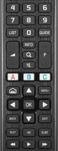 Insignia™ - Replacement Remote for LG TVs - Black