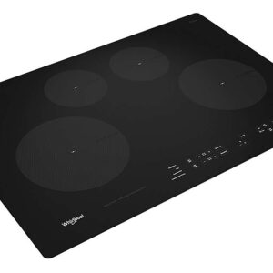 Whirlpool - 30" Built-In Electric Induction Cooktop with 4 Elements with Quick Cleanup - Black