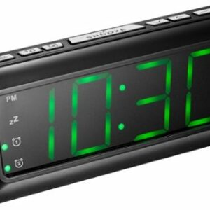 Best Buy essentials™ - BE-CLOPP3 Digital AM / FM Dual Alarm Clock - Black