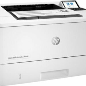 HP - LaserJet Enterprise M406dn Black-and-White Laser Printer - White