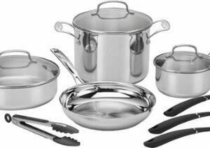 Cuisinart - 11 Piece Cookware Set - Stainless Steel