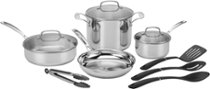 Cuisinart - 11 Piece Cookware Set - Stainless Steel