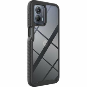 SaharaCase - GRIP Series Case for Motorola G Power 5G (2023) - Black/Clear