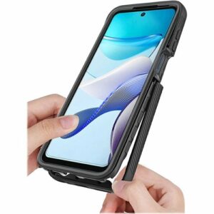 SaharaCase - GRIP Series Case for Motorola G Power 5G (2023) - Black/Clear