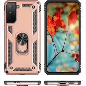 SaharaCase - Military Kickstand Series Case for Samsung Galaxy S21+ 5G - Rose Gold