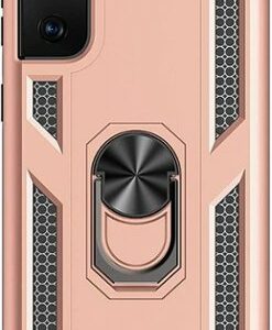 SaharaCase - Military Kickstand Series Case for Samsung Galaxy S21+ 5G - Rose Gold