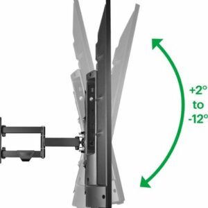 Best Buy essentials™ - Full Motion TV Wall Mount for Most 19–50" TVs - Black