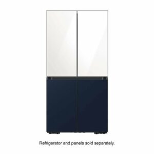 Samsung - BESPOKE 4-Door Flex Refrigerator Panel - Bottom Panel - Navy Steel