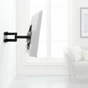 Best Buy essentials™ - Full Motion TV Wall Mount for 47–84" TVs - Black