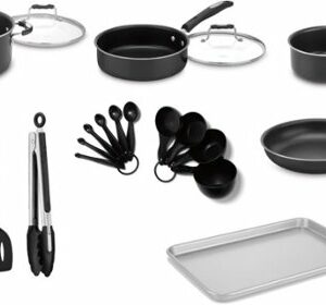 Cuisinart - Complete Chef 22-Piece Cookware Set - Silver