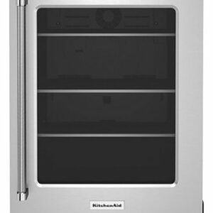 KitchenAid - 5.2 Cu. Ft. Built-In Mini Fridge - Stainless Steel