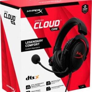 HyperX - Cloud Core Wired Gaming Headset for PC, Xbox X|S, and Xbox One - Black