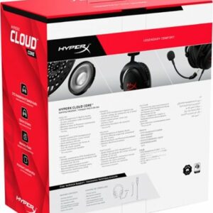 HyperX - Cloud Core Wired Gaming Headset for PC, Xbox X|S, and Xbox One - Black