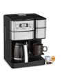 Cuisinart - Coffee Center Grind & Brew Plus 12-Cup Coffee Maker with Carafe and Single Serve Brewer - Black Stainless Steel