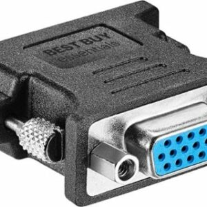 Best Buy essentials™ - DVI-A to VGA Adapter - Black