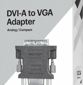 Best Buy essentials™ - DVI-A to VGA Adapter - Black