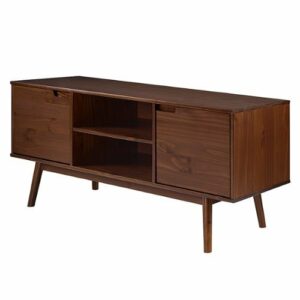 Walker Edison - Modern 2 Door TV Console for TV's up to 65" - Walnut