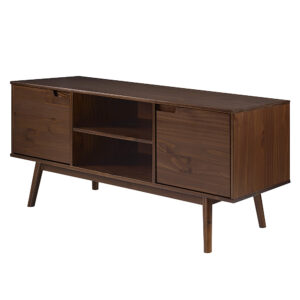 Walker Edison - Modern 2 Door TV Console for TV's up to 65" - Walnut