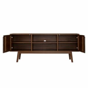 Walker Edison - Modern 2 Door TV Console for TV's up to 65" - Walnut