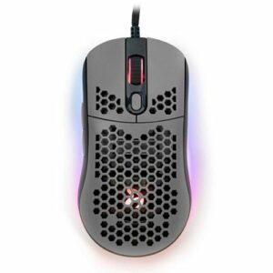 Arozzi - Favo AZ-FAVO-BKGY Lightweight Wired Optical Gaming Mouse - Gray