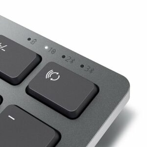 Dell - KM7321W Ergonomic Full-size Premier Multi-Device Wireless Keyboard and Mouse - Titan Gray