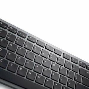 Dell - KM7321W Ergonomic Full-size Premier Multi-Device Wireless Keyboard and Mouse - Titan Gray