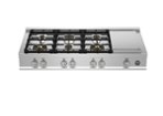 Bertazzoni - Master Series 48" Gas Rangetop 6 Burners plus electric griddle - Stainless Steel