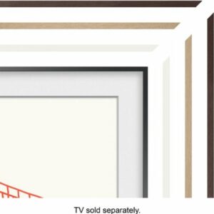 Samsung - 43” The Frame Customizable Bezel - Modern Teak