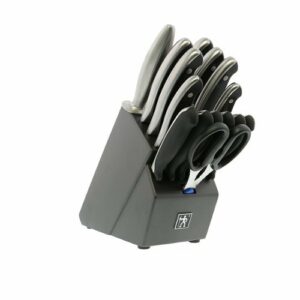 Henckels - Forged Synergy 16-pc East Meets West Knife Block Set - Black