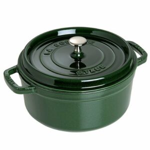 Staub - Cast Iron 5.5-qt Round Cocotte - Basil - Basil