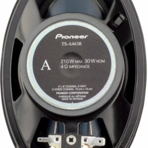 Pioneer - 4" x 6" 3-way  Coaxial Speakers (Pair) - BLUE