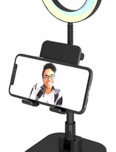 Digipower - The Success - Video Calling, Teaching, Learning Smartphone Stand With Personal 6" Ring Light