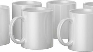 Cricut - Ceramic Mug Blank 12 oz/340 ml (6 ct) - White