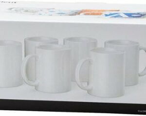 Cricut - Ceramic Mug Blank 12 oz/340 ml (6 ct) - White