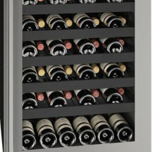 U-Line - 5.5 cu ft 48-750ml bottle Wine Refrigerator - Stainless Steel