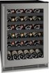 U-Line - 5.5 cu ft 48-750ml bottle Wine Refrigerator - Stainless Steel