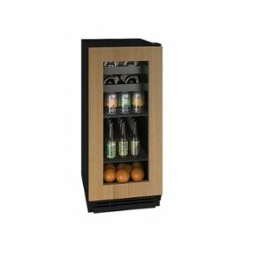 U-Line - 1Class 15-Inch Beverage Center - Custom Panel Ready