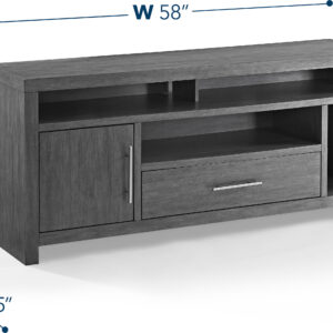 Insignia™ - Gaming TV Stand for Most TVs Up to 65" - Gray