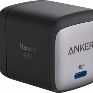 Anker - Nano II 45W PPS USB-C Fast Wall Charger with GaN for Samsung Galaxy and iPhone - Black