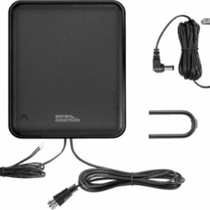 Best Buy essentials™ - AM/FM Amplified Indoor Radio Antenna - Black